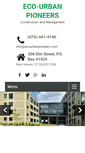 Mobile Screenshot of ecourbanpioneers.com